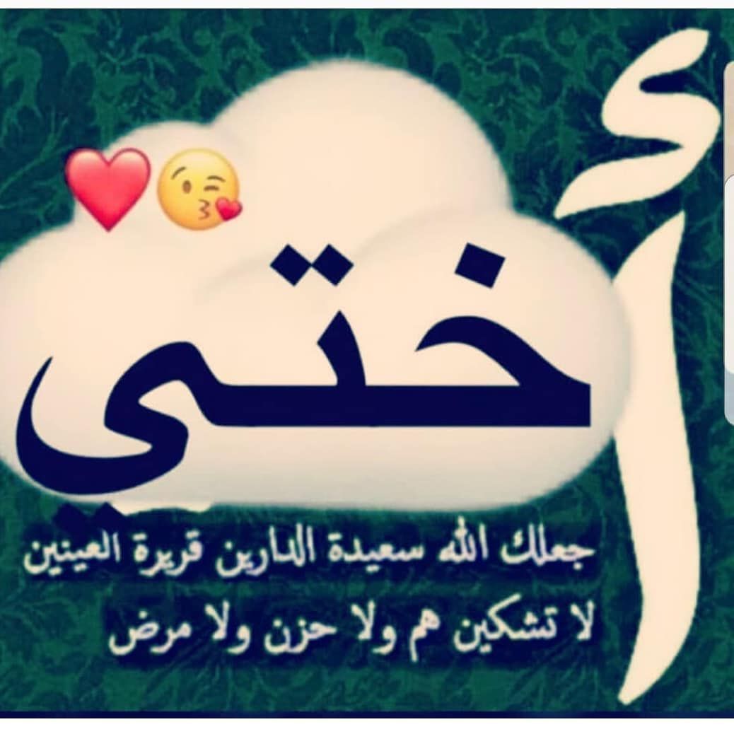 كلام جميل عن الأخت