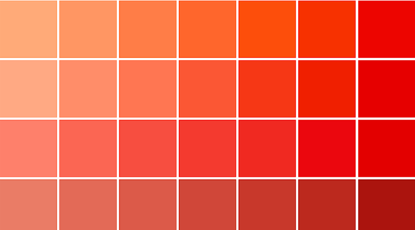 اللون القرمزي ودرجاته